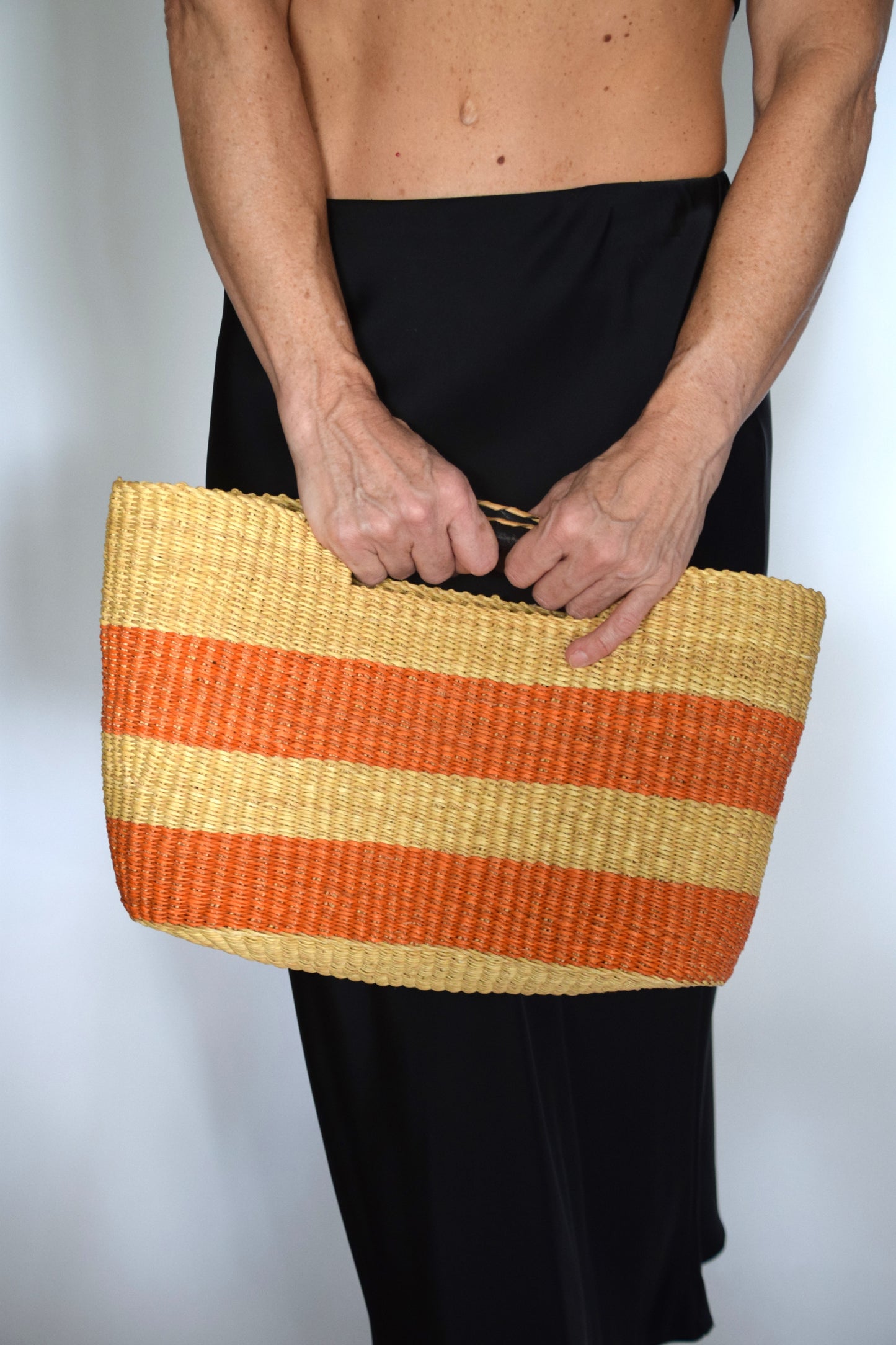 Authentic African Straw Handbag | Handwoven Purse