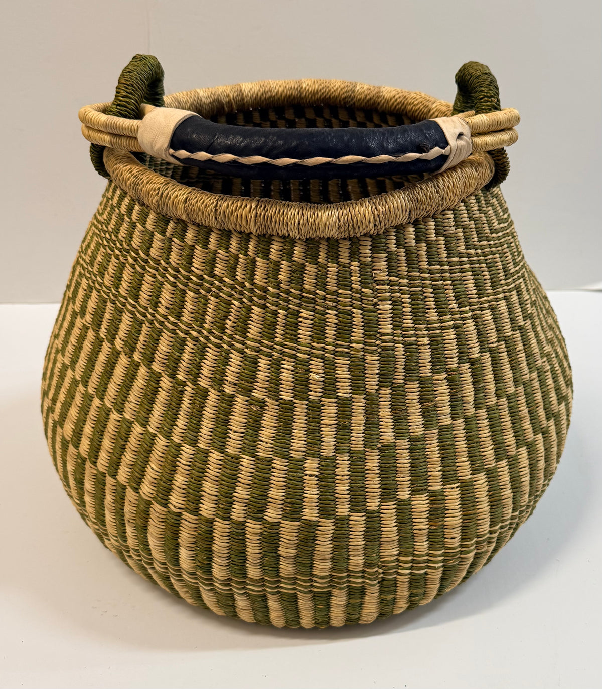 Handwoven  Beach Basket | Multicolor Stripe