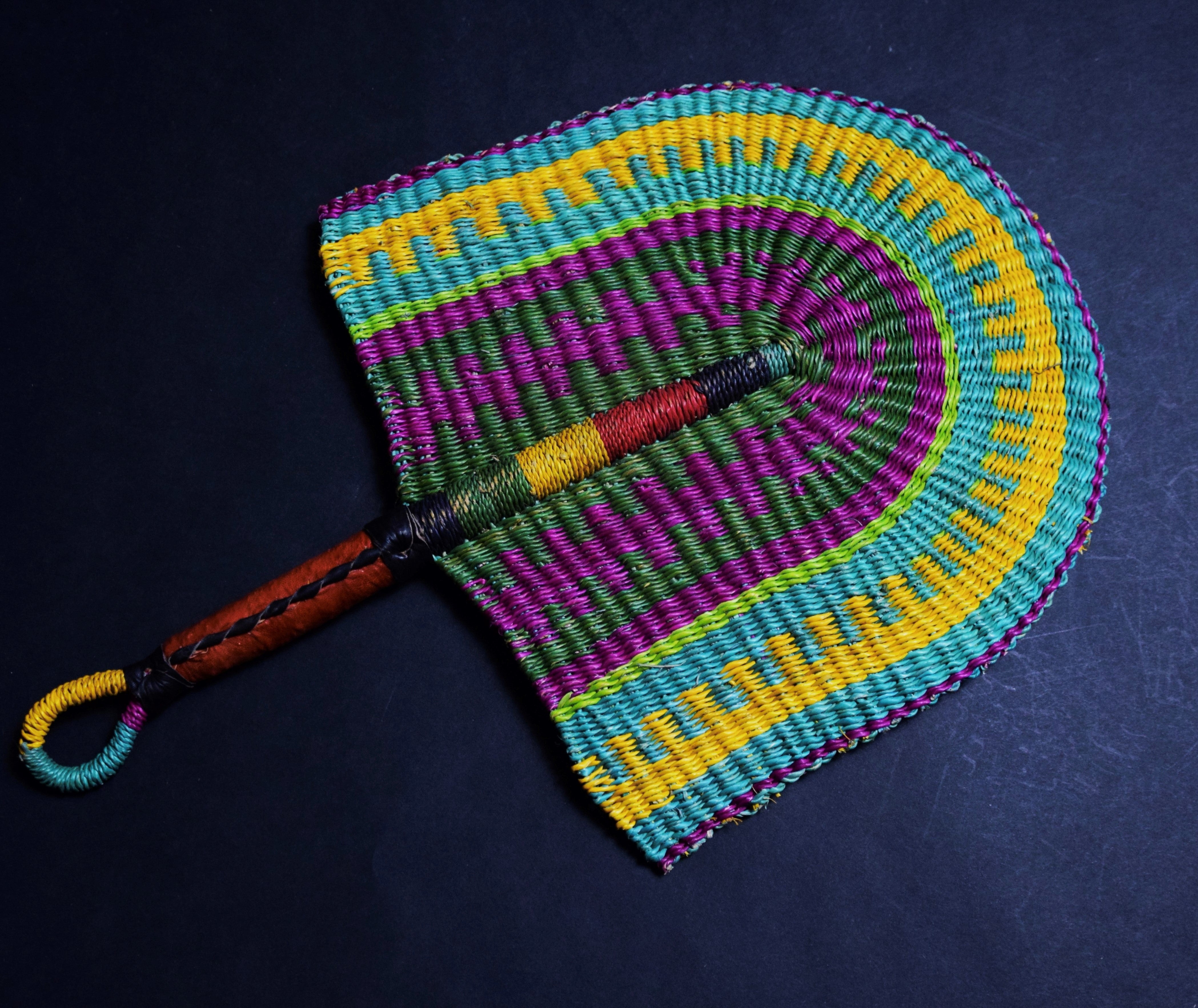 Weaved Traditional Fans Straw Woven Fans – WajoliAfricanWear